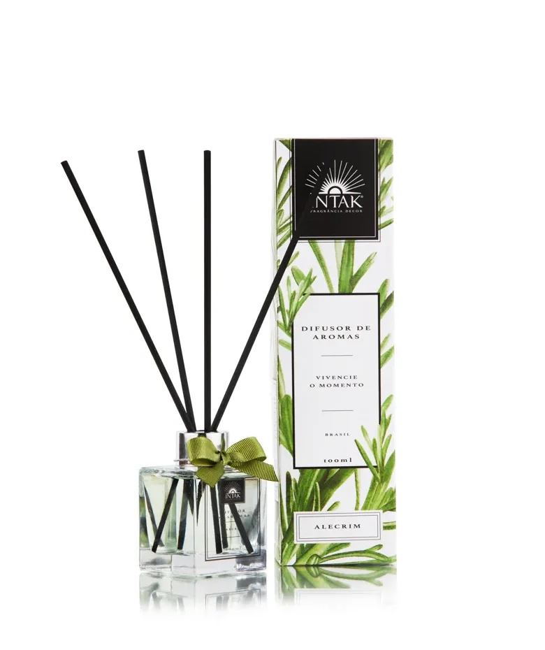 Difusor de Aromas com Varetas 100ml – Alecrim