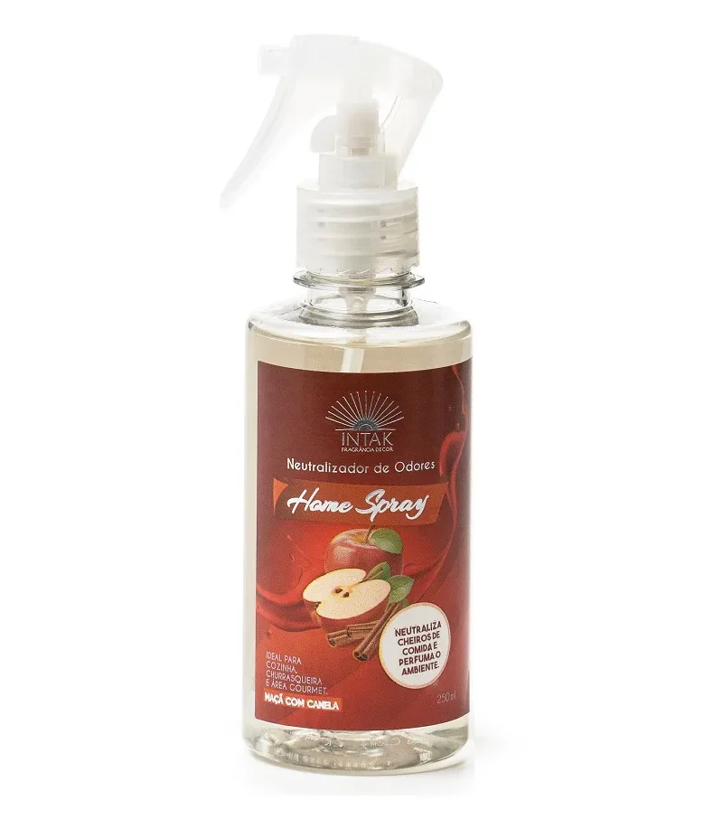 Home Spray Neutralizador de Odores 250ml – Maçã com Canela
