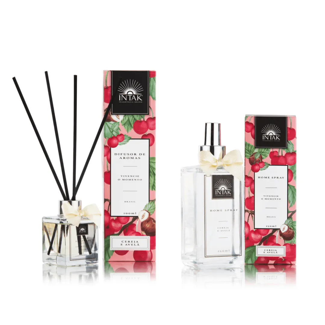 Difusor de Aromas com Varetas 100ml - Cereja e Avelã - Imagem 2
