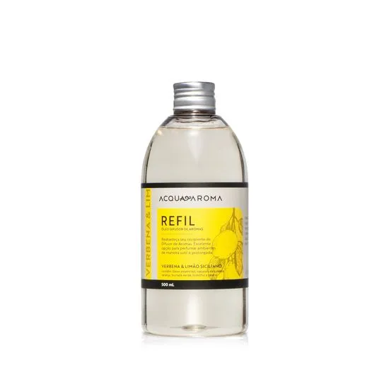 Difusor Varetas Dia a Dia Refil 500ml Verbena e Limão Siciliano